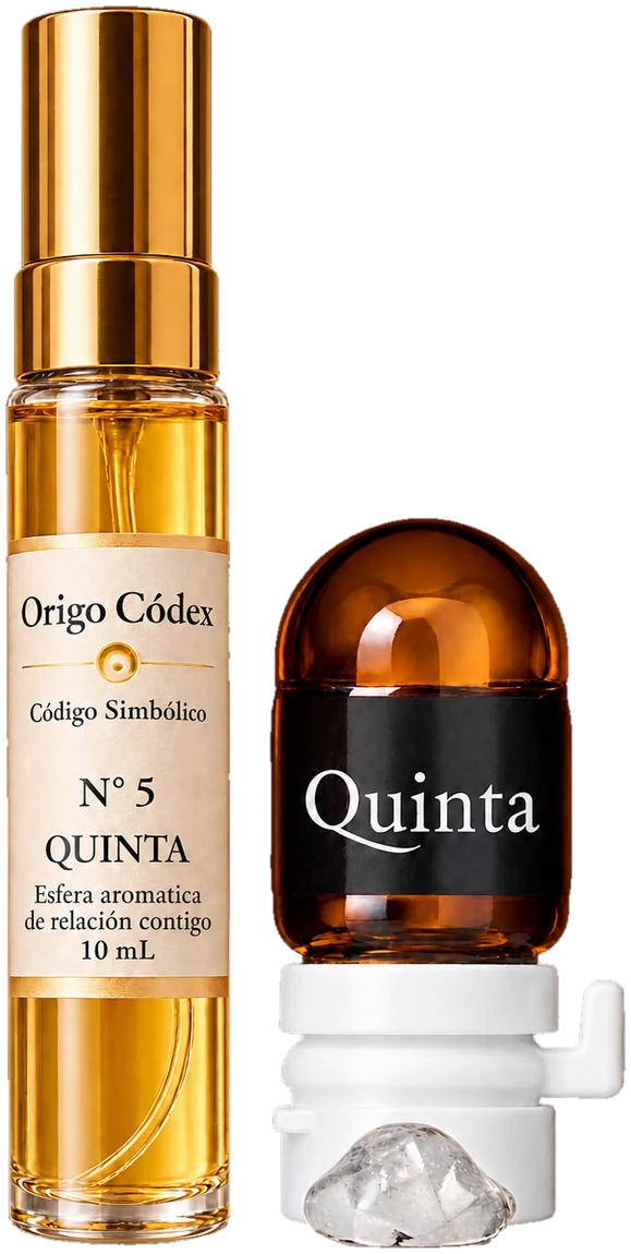 Origo Códex Quinta, esfera aromática y roll-on