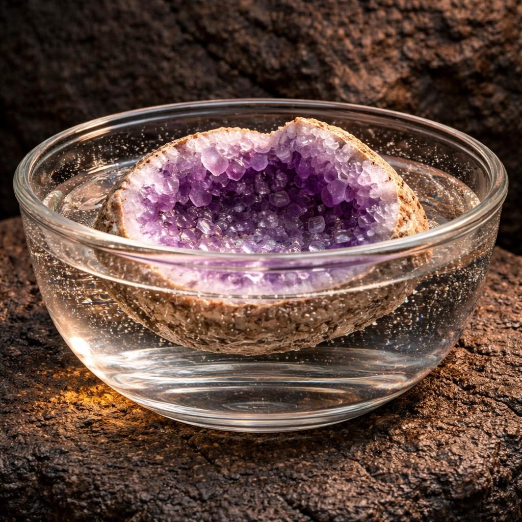 Geoda de amatista, minerales de Origo Códex